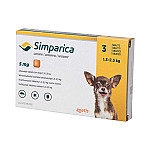 SIMPARICA 5 MG (1.3 A 2.5 KG)